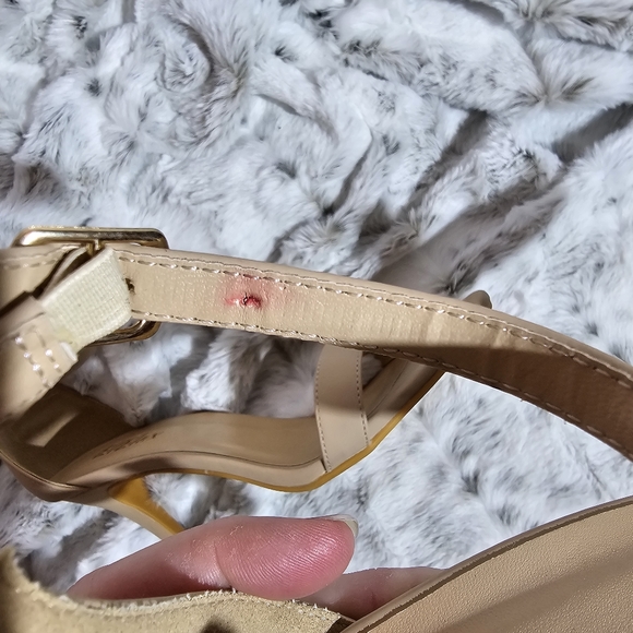 ElElax High Heels Stiletto Women's Ankle Strap Pumps Nude Open Toe Size 8.5B(M) - Picture 15 of 16